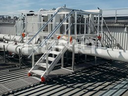 KOMBI modular systems provide access to rooftop HVAC plant at Mars Ballarat