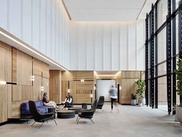 The 60 City Road lobby and atrium space
