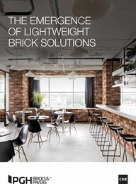 The emergence of lightweight brick solutions 