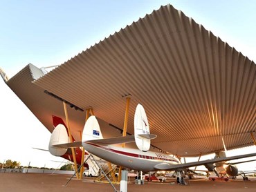 ARAMAX roof at the Qantas Founders Museum Airpark 