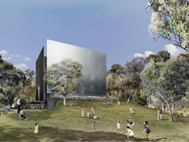The winning design for the Shepparton Art Museum by Denton Corker Marshall
