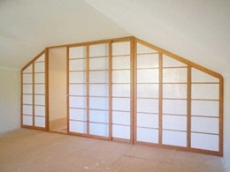Shoji Screens customises attic room divider for pitched roof space