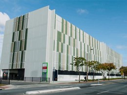 Engineered facade system in 3D profile meets ventilation and light goals at hospital carpark