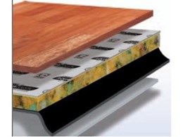 Aquacoustic timber cushion from Dunlop Flooring: moisture control for floating timber floorboards