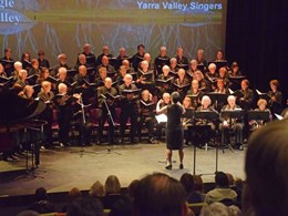Yarra Valley Singers celebrate with their QUATTRO tiered choir riser