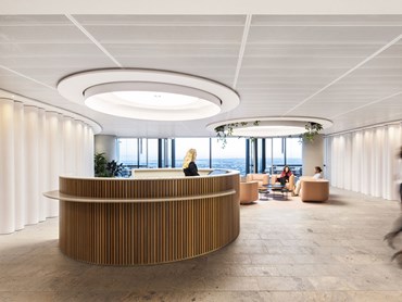 SAS International worked with Hassell Studio to create unique ceiling design solutions