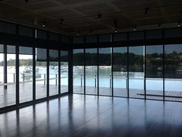 Anti glare blinds achieve glare reduction at Haberfield Rowing Club