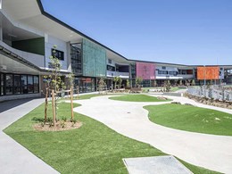 Facade elements on Armidale Secondary College provide comfort and aesthetics