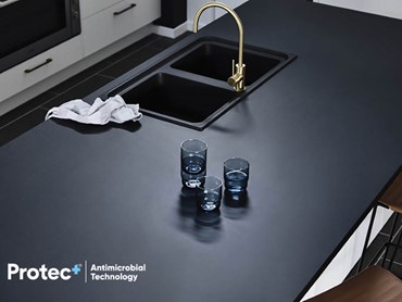 Laminex AbsoluteMatte high-pressure laminate benchtops with Protec+