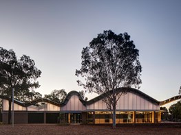 The neighbourhood centre with a signature serpentine roof