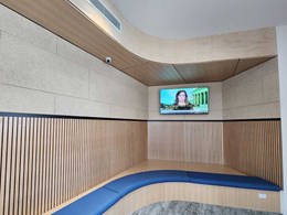 Atkar panels support thoughtful visual and acoustic design at NPAC gymnasium