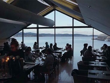 The Aloft restaurant offers spectacular views over the harbour