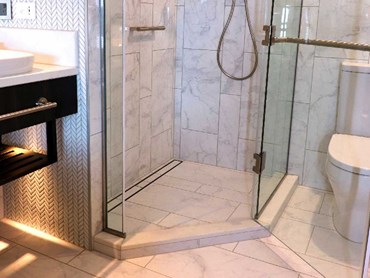 Allproof shower trays at the Cordis Hotel 