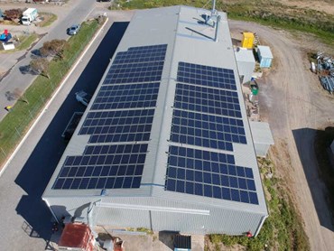 The 100kW solar power system at Goolwa Kitchens