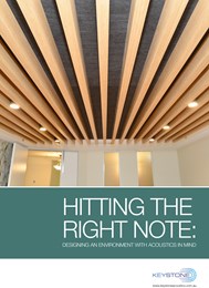Hitting the right note: Designing an environment with acoustics in mind