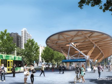 The designs for Melbourne&rsquo;s five new underground stations for the Metro Tunnel, that is due to open in 2025 have been revealed by Victoria&rsquo;s minister for Public Transport Jacinta Allan. Image: Supplied
