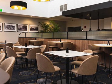 Gatsby was chosen for its Art Deco inspired design that fit Hotel Renmark's interior perfectly