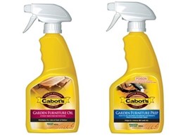Cabot's new ready to use spray packs protect and clean outdoor furniture easily 