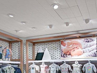 Cotton On Kids store featuring &lsquo;Vivid LED&rsquo; fittings
