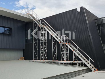 KOMBI modular stairs and access platform at Junction Oval
