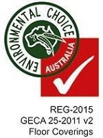 GECA certification for Regupol rubber flooring and acoustic underlay products 