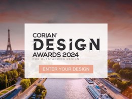 Entries now open for Corian Design Awards 2024 for Outstanding Design