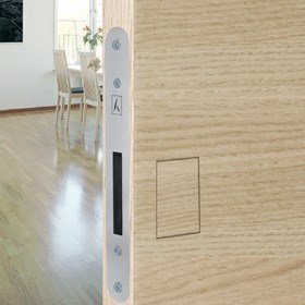 A clean door without a striker - sophistication and elegance