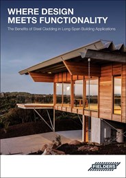 Where design meets functionality: The benefits of steel cladding in long-span building applications