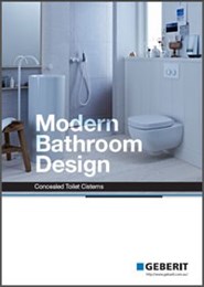 Modern bathroom design: Concealed toilet cisterns