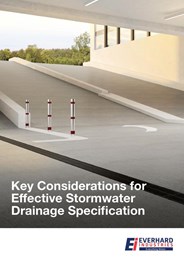 Key considerations for effective stormwater drainage specification