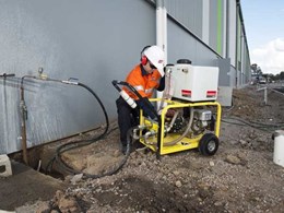 Kennards Hire supplies NATA compliant hydrostatic pumps to test water pressure in new pipeline
