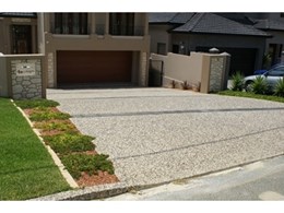 Exposed aggregate paving available from Urbano Unique Stone