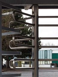 Rotech’s TriStar F21 full height turnstiles controlling access and ensuring security