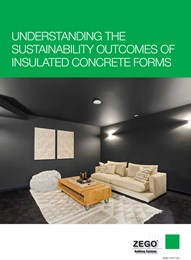 Understanding the sustainability outcomes of insulated concrete forms 