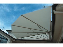 The 90 Degree SeaShell corner awnings from Seashell Industries